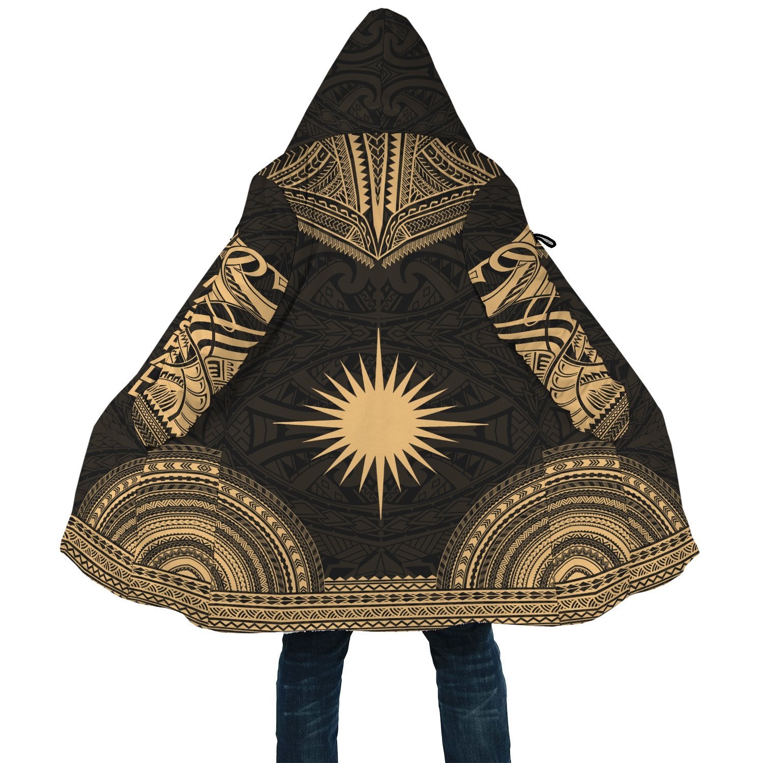 Marshall Islands Polynesian Chief Cloak - Gold Version - Polynesian Pride