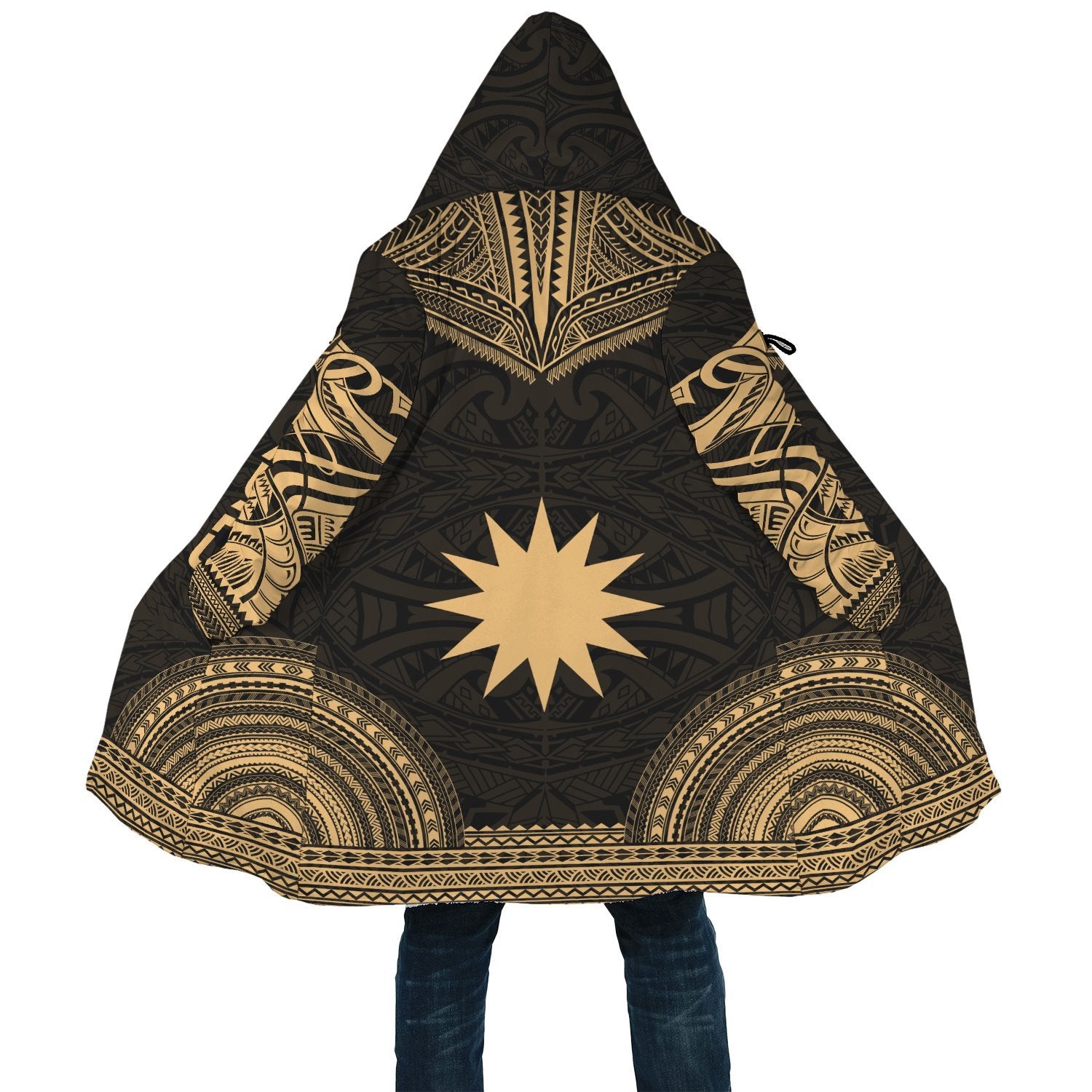 Nauru Polynesian Chief Cloak - Gold Version - Polynesian Pride