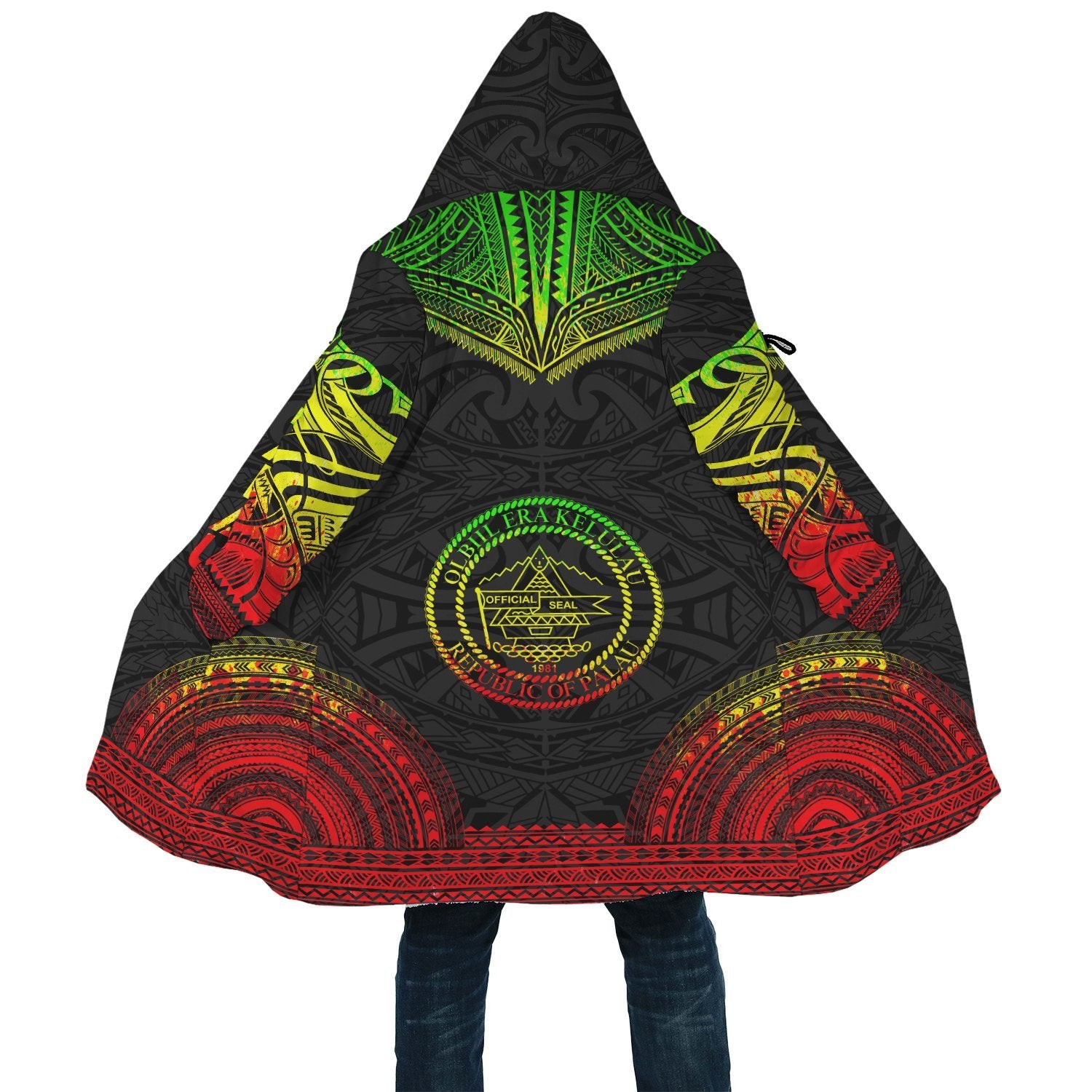 Palau Polynesian Chief Cloak - Reggae Version - Polynesian Pride