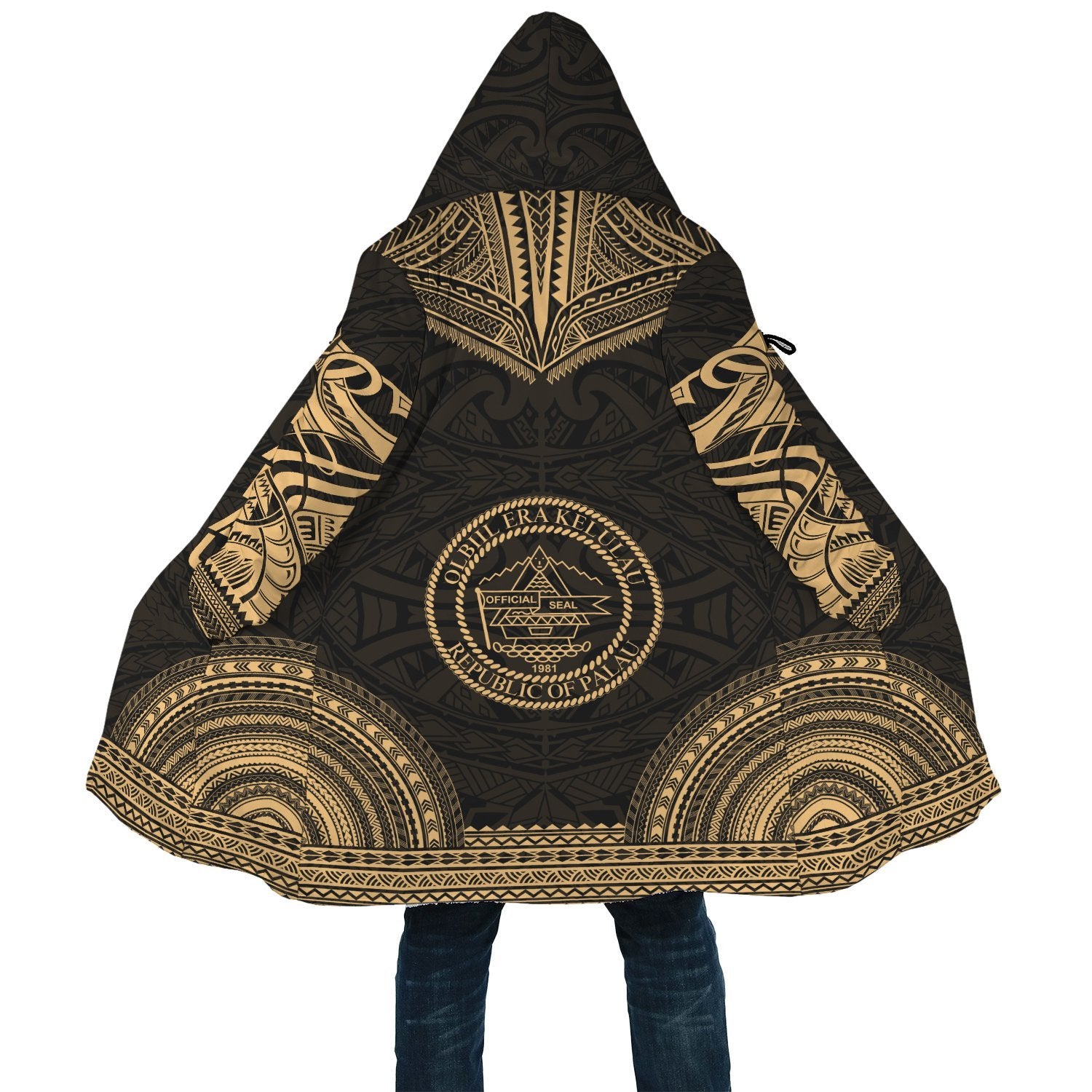 Palau Polynesian Chief Cloak - Gold Version - Polynesian Pride