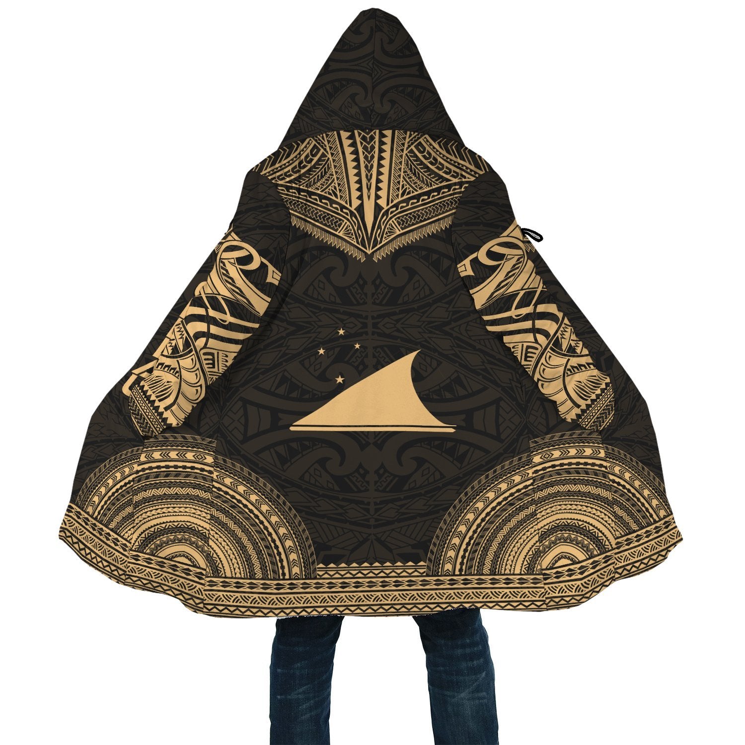 Tokelau Polynesian Chief Cloak - Gold Version - Polynesian Pride