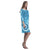 Polynesian Floral - Rhea Loose Round Neck Dress - Blue Retro - Polynesian Pride