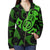 Maori Green Mangopare Zip Hoodie - Polynesian Pride