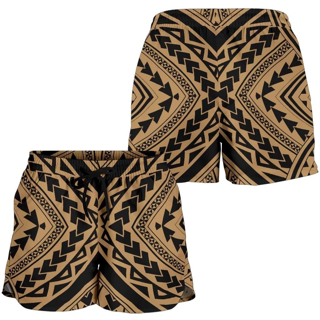 Polynesian Tradition Gold Women's Short Women Gold - Polynesian Pride