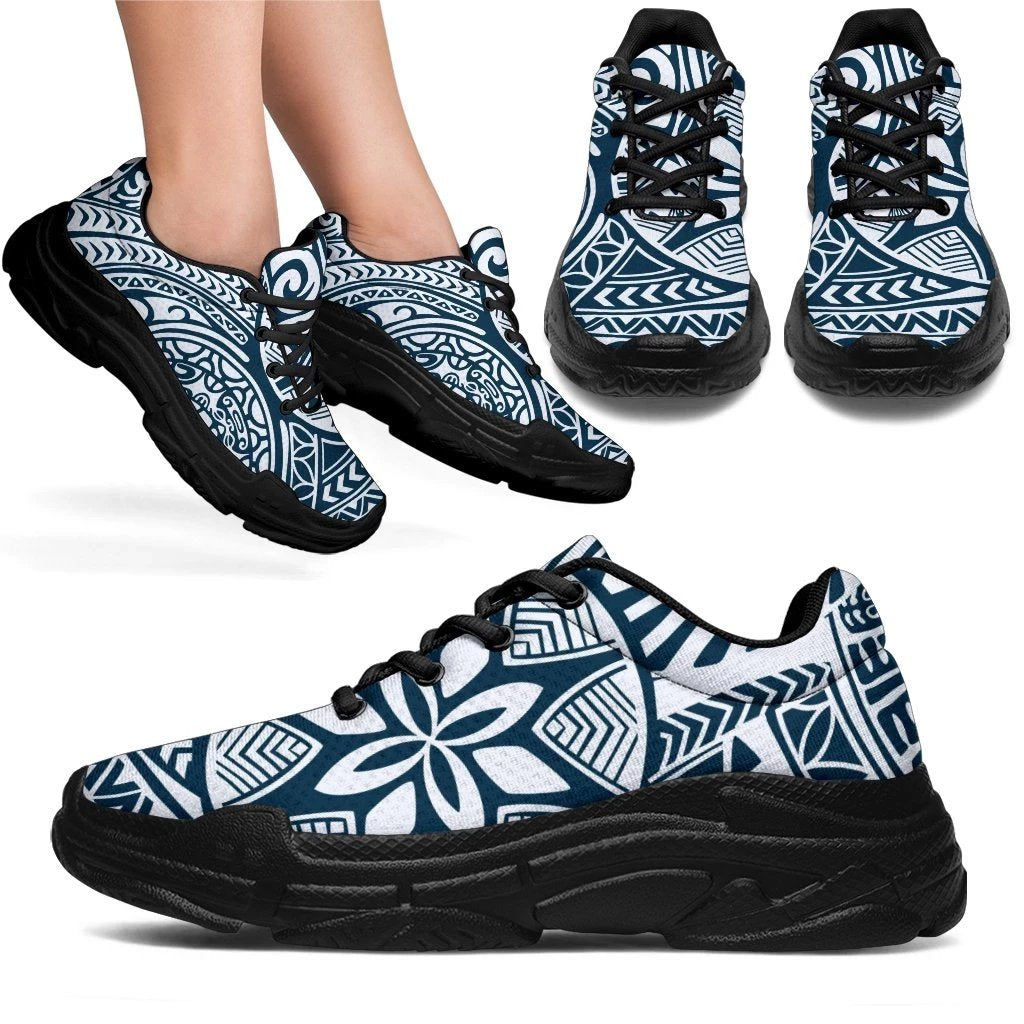 Polynesian hawaiian style tribal tattoo Chunky Sneakers - Polynesian Pride