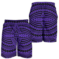 Polynesian Seamless Violet Men's Short Men's Shorts Violet - Polynesian Pride