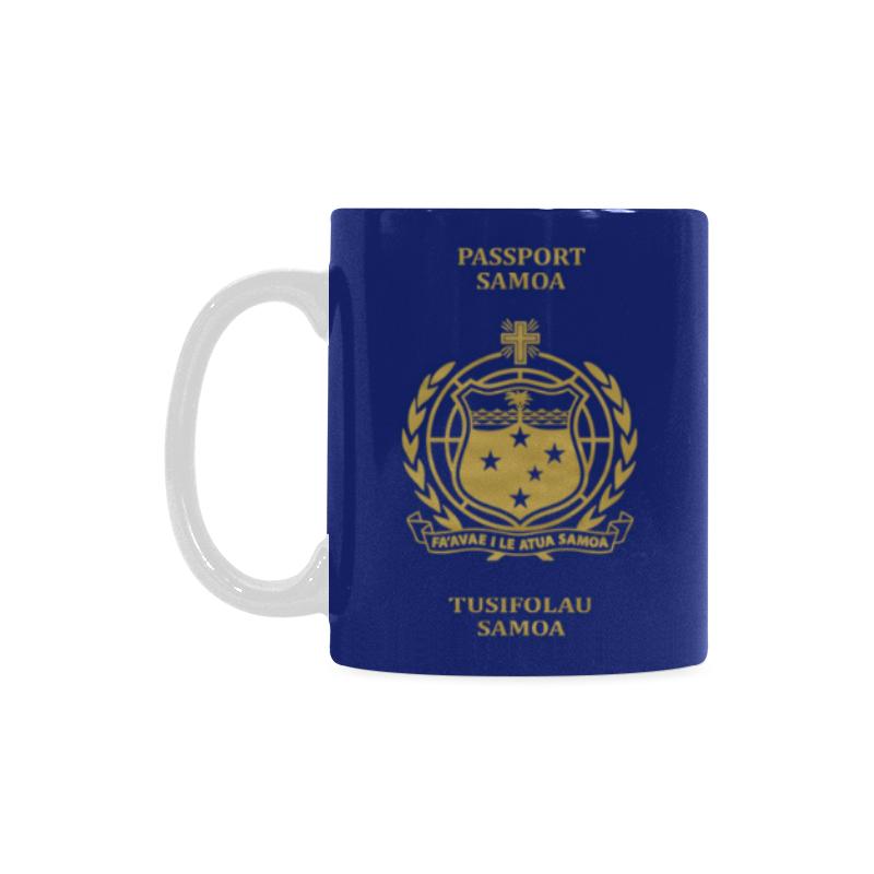 Samoa Mug Passport White Mug One style One Size Blue - Polynesian Pride