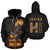 Hawaii Kakau Fighter Kanaka Warrior Hoodie (Zip) Unisex Black - Polynesian Pride