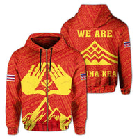 Mauna Kea Needs You Zipper Hoodie Unisex Art - Polynesian Pride