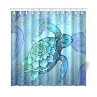 Turtle Beauty Shower Curtain - Polynesian Pride