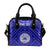 American Samoa Personalised Shoulder Handbag - Seal In Polynesian Tattoo Style ( Blue) - Polynesian Pride