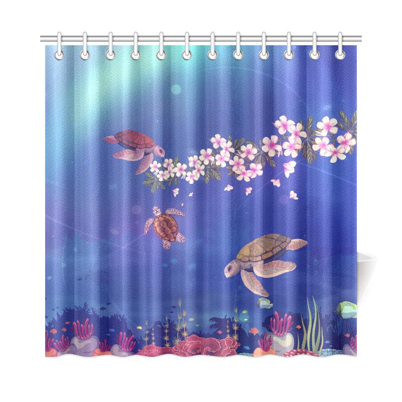 Galaxy Ocean Shower Curtain 177 x 172 (cm) White - Polynesian Pride