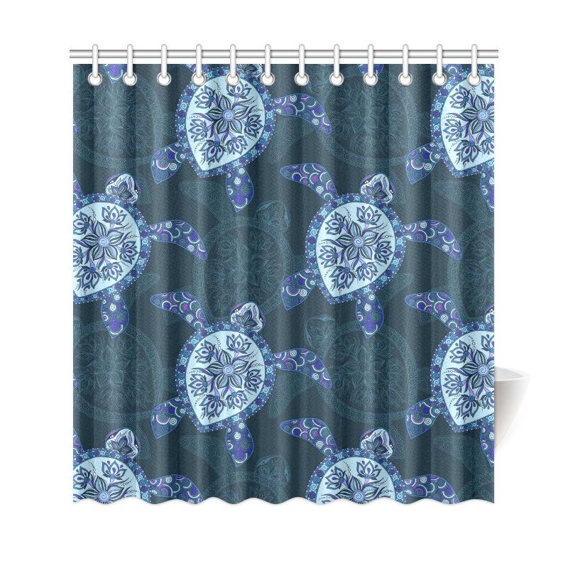 Blue Turtle Shower Curtain - Polynesian Pride