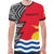 Kiribati Pattern All Over T Shirt Kiribati Flag Coat Of Arms Polynesian Tattoo - Polynesian Pride