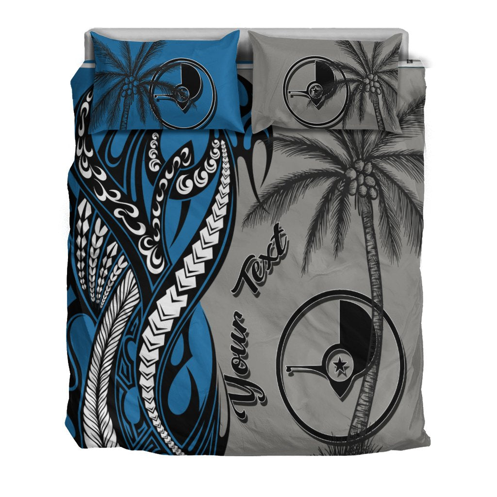 Yap Custom Personalized Bedding Set - Classical Coconut Tree - Polynesian Pride