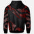 Fiji Polynesian Custom Hoodie Polynesian Tattoo Red Version - Polynesian Pride