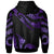 Cook Islands Hoodie Polynesian Tattoo Purple Version - Polynesian Pride