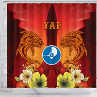 Yap Shower Curtains - Tribal Tuna Fish - Polynesian Pride