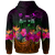 Fiji Custom Hoodie Summer Hibiscus - Polynesian Pride