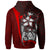 Tonga Polynesian Hoodie Red Turtle with Hook - Polynesian Pride