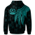 Vanuatu Zip up Hoodie Polynesian Wings (Turquoise) - Polynesian Pride