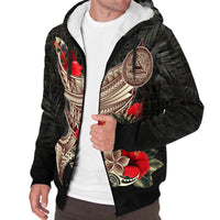 American Samoa Sherpa Hoodie - Polynesian Tribal Vintage Style - Polynesian Pride