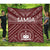 Samoa Quilt - Samoa Seal In Polynesian Tattoo Style (Red) - Polynesian Pride