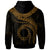 Cook Islands Polynesian Hoodie Waves (Golden) - Polynesian Pride