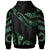 Kosrae Micronesia Hoodie Polynesian Tattoo Green Version - Polynesian Pride