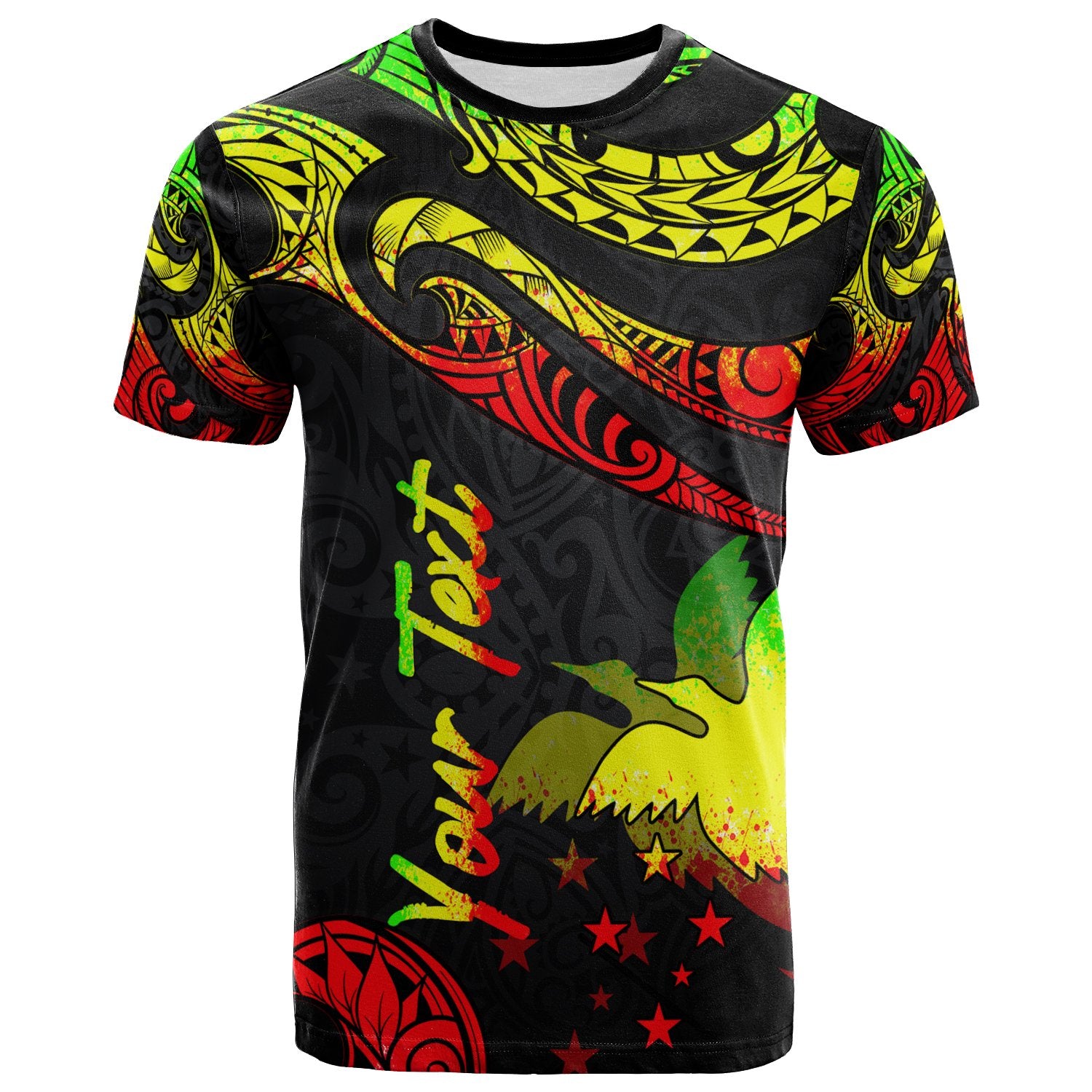 Papua New Guinea Polynesian Custom T Shirt Poly Tattoo Reggae Version Unisex Reggae - Polynesian Pride