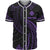 Wallis and Futuna Polynesian Custom Personalised Baseball Shirt - Purple Tribal Wave Unisex Purple - Polynesian Pride