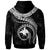 Papua New Guinea Polynesian Custom Zip up Hoodie Papua New Guinea Waves (White) - Polynesian Pride