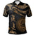 American Samoa Custom Polo Shirt Polynesian Tattoo Gold Version Unisex Gold - Polynesian Pride