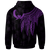 Pohnpei Zip up Hoodie Polynesian Wings (Purple) - Polynesian Pride