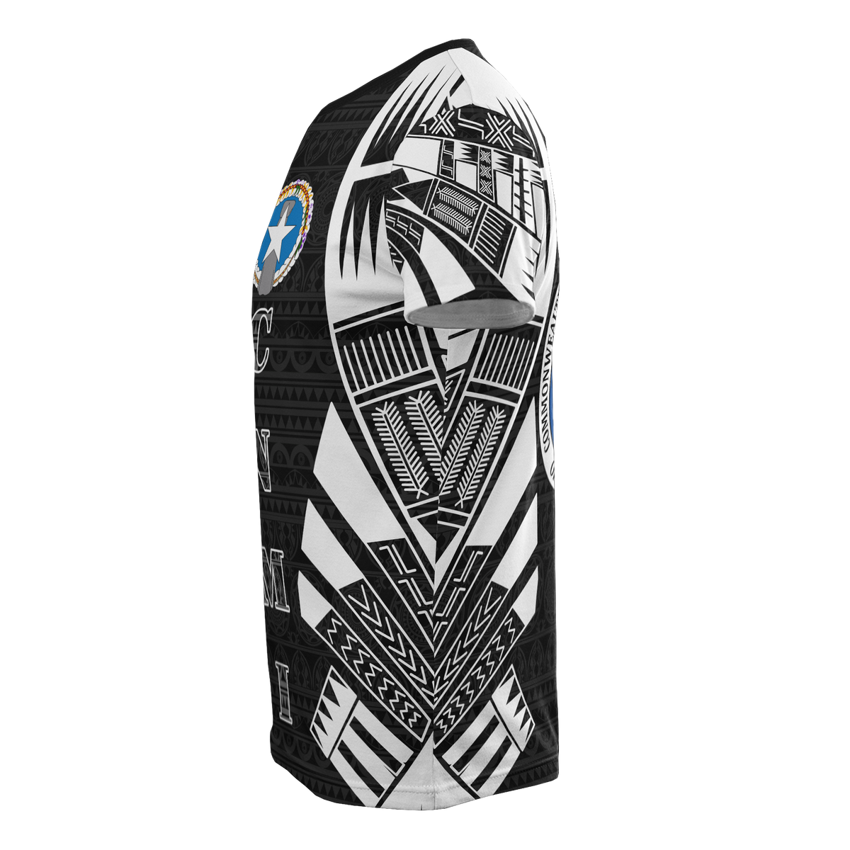 Northern Mariana Islands T Shirt C N M I FLag Polynesian Tattoo Style - Polynesian Pride