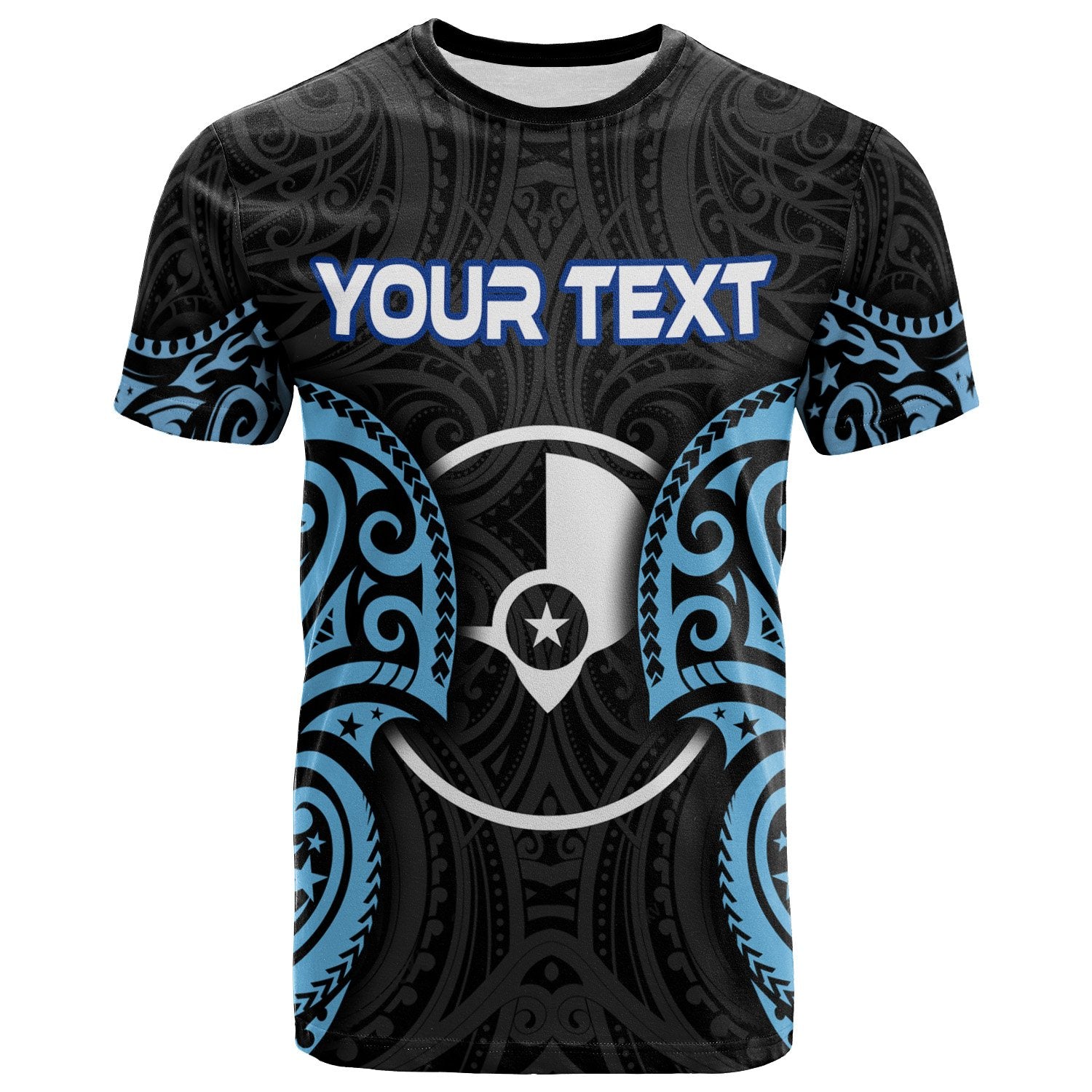 Yap Micronesia Custom T Shirt Micronesia Spirit Unisex Blue - Polynesian Pride