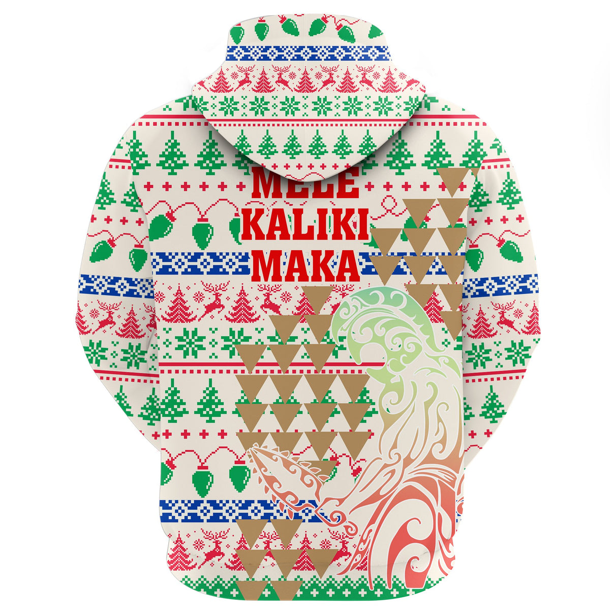 Swipe Right For Hawaii Christmas Zip Hoodie - Polynesian Pride