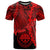 Federated States of Micronesia Custom T Shirt Tribal Wave Tattoo Red Unisex Red - Polynesian Pride