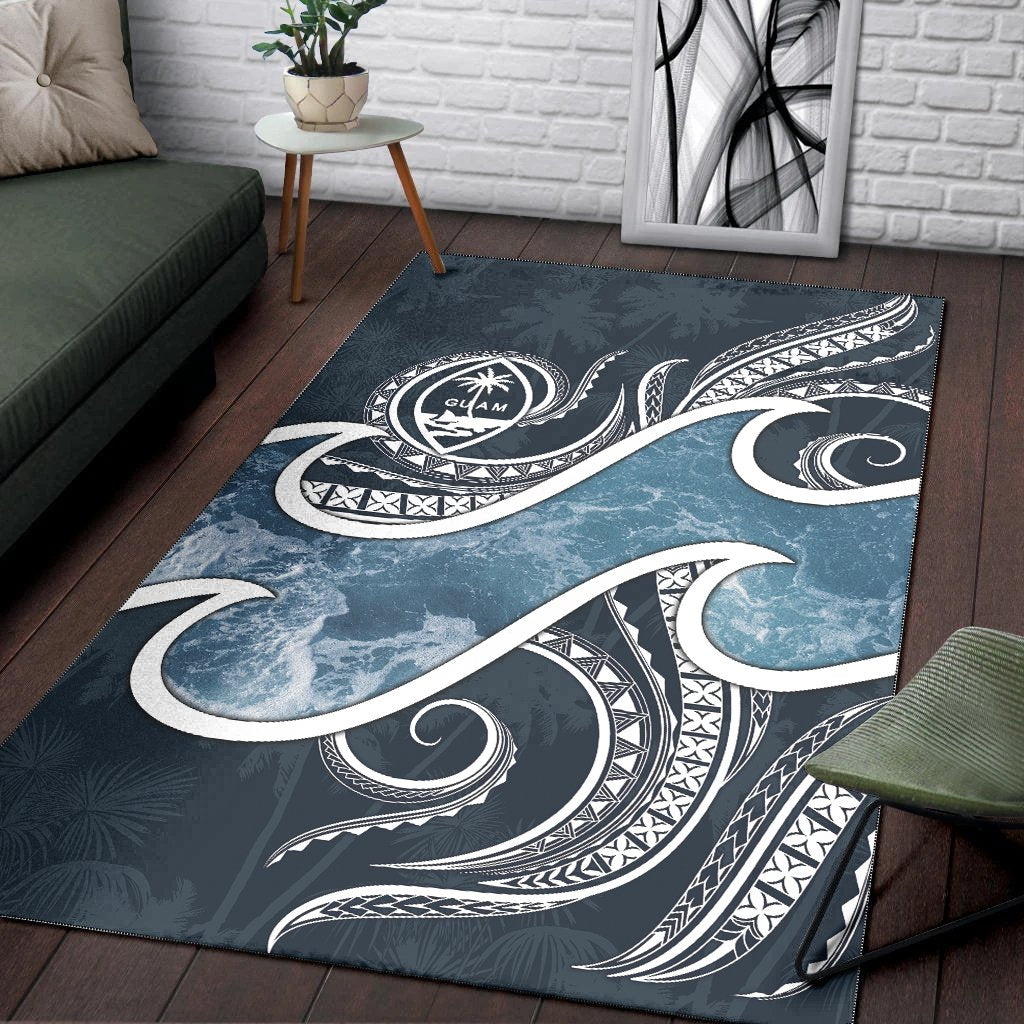 Guam Polynesian Area Rug - Ocean Style - Polynesian Pride