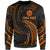 Tahiti Polynesian Custom Personalised Sweater - Orange Tribal Wave Unisex Orange - Polynesian Pride