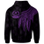 Vanuatu Zip up Hoodie Polynesian Wings (Purple) - Polynesian Pride