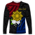 (Custom Personalised) Philippines Sampaguita Filipino Sun Long Sleeve Shirt - LT12 Unisex Black - Polynesian Pride