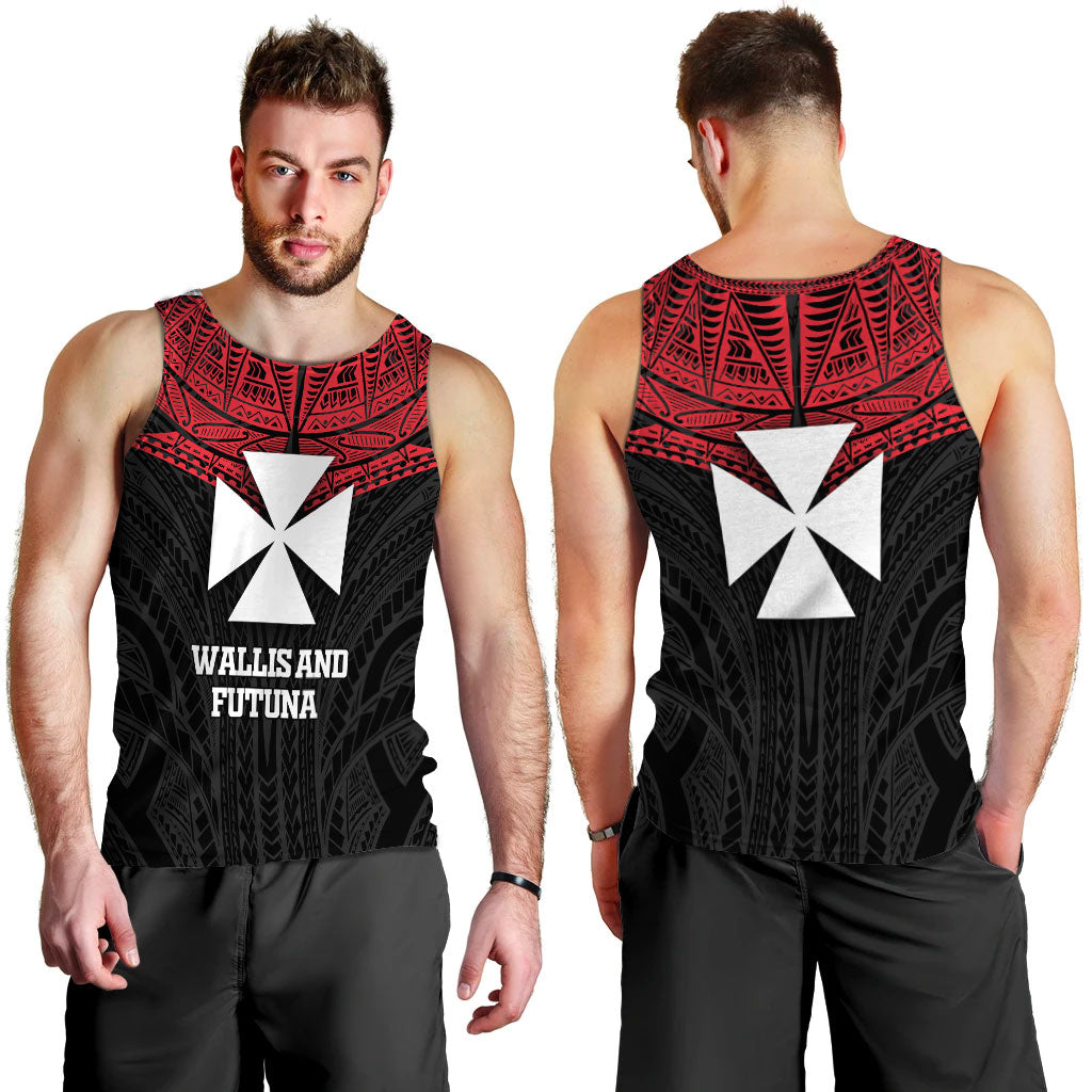 Wallis And Futuna Pride Men Tank Top - LT12 Red - Polynesian Pride