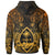 Guam Polynesian Hoodie Gold Turtle Homeland - Polynesian Pride