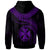 Wallis and Futuna Polynesian Zip up Hoodie Wallis and Futuna Waves (Purple) - Polynesian Pride