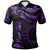 Cook Islands Custom Polo Shirt Polynesian Tattoo Purple Version Unisex Purple - Polynesian Pride