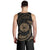 American Samoa Polynesian Men's Tank Top - Gold Tribal Wave - Polynesian Pride