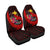 Papua New Guinea Car Seat Covers - Polynesian Hook And Hibiscus (Red) - Polynesian Pride