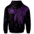 Samoa Zip up Hoodie Polynesian Wings (Purple) - Polynesian Pride