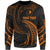 Yap Polynesian Custom Personalised Sweater - Orange Tribal Wave Unisex Orange - Polynesian Pride